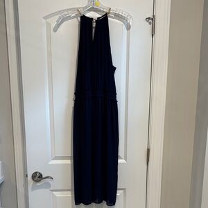 Michael Kors Chain Neck Hayden Dress A-Line Dress in Navy